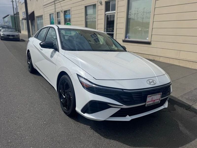 2026 Hyundai ELANTRA SEL Sport in Serenity White — front three-quarter view
